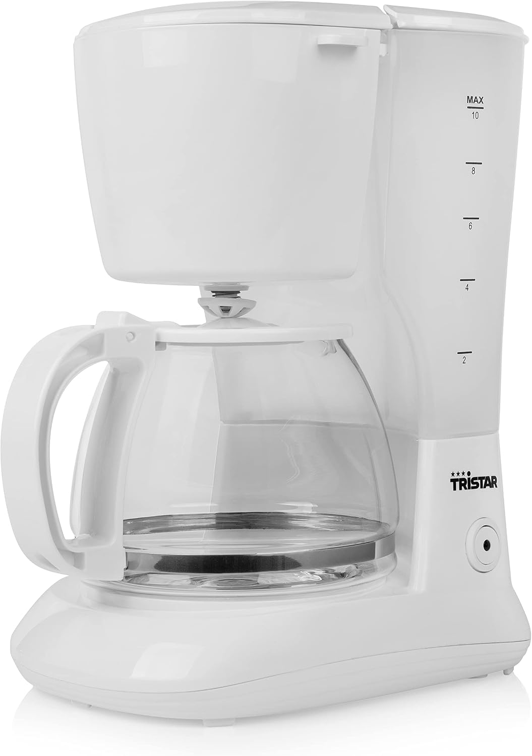Detalle 2 de Tristar CM-1252 Cafetera Blanca ☕️ 1.25L, Antigoteo