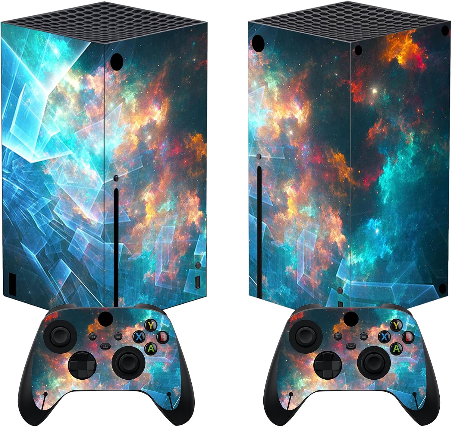 Detalle de PlayVital Galaxy Rift Custom Vinyl Skins for Xbox Series X