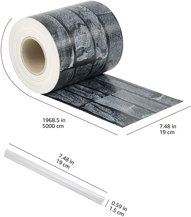 Detalle 2 de Amazon Basics Pellicola per la protezione della privacy con 26 clip di fissaggio, 50 m x 19 cm – Color ardesia