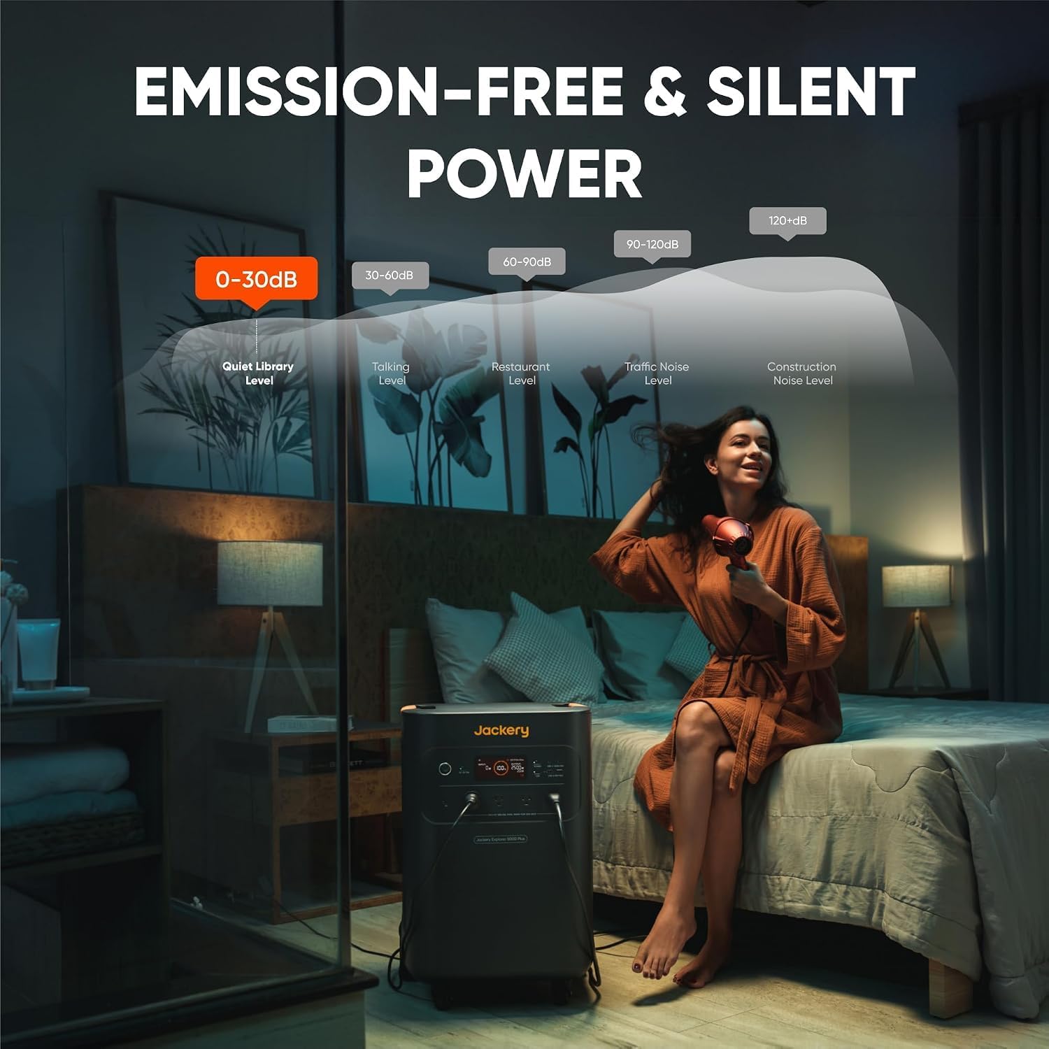 Detalle de Jackery JE-5000A Solar Generator, 5040Wh LiFePO4 with 340W Solar Panel