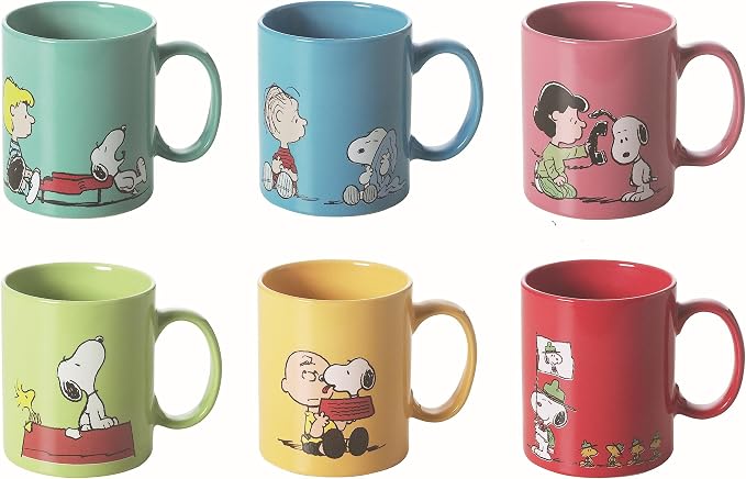 Brunch Time Set de 6 Tazas Snoopy