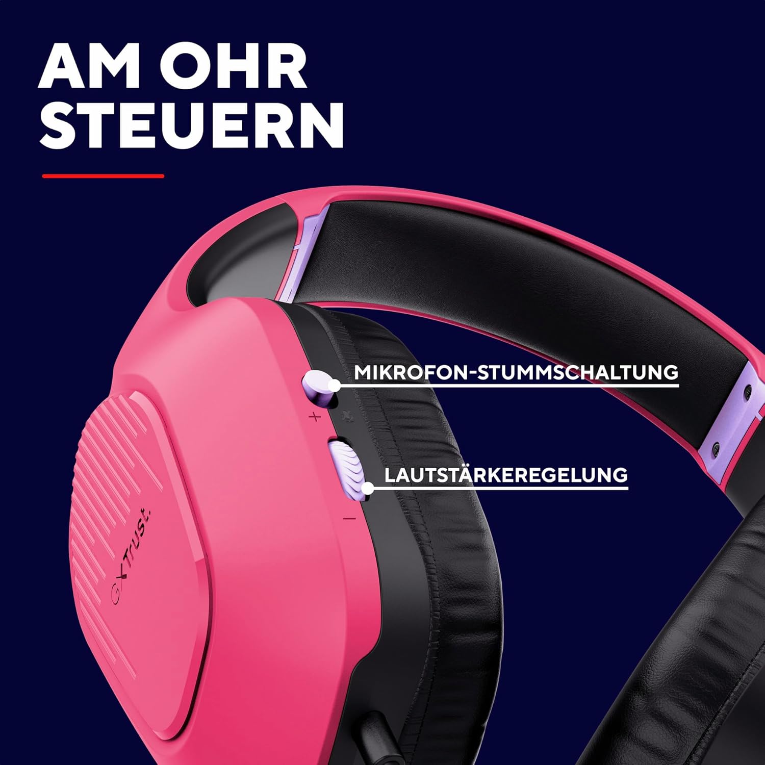 Thumbnail 5 de Trust Gaming GXT 418P Rayne: Leichtes, plattformübergreifendes Gaming-Headset mit 50-mm-Treibern