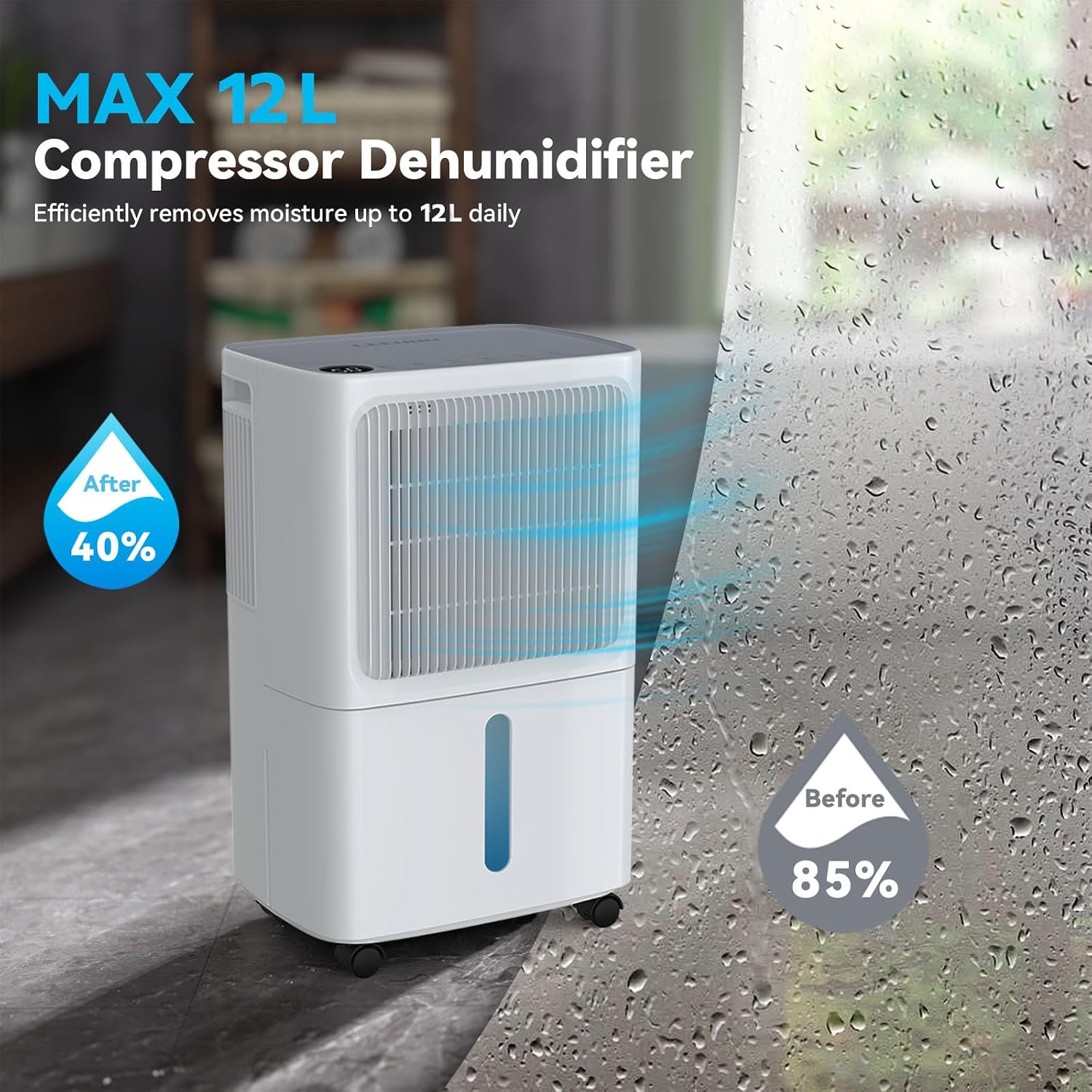 Detalle 2 de LEENON 12L/day Dehumidifier