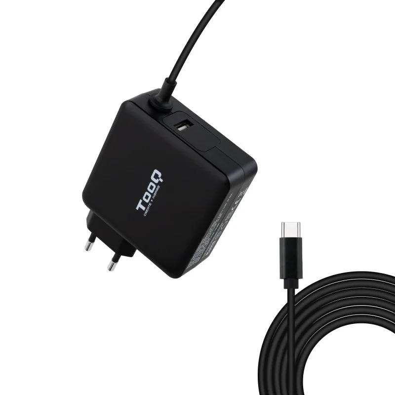 Detalle de TooQ TQLC-USBC65PD Cargador USB-C PD 65W negro