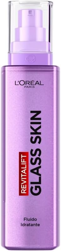 Detalle de L'Oréal Paris Fluido Idratante Revitalift Filler Glass Skin 70 ml – Idratazione Intensa e Rughe Ridotte