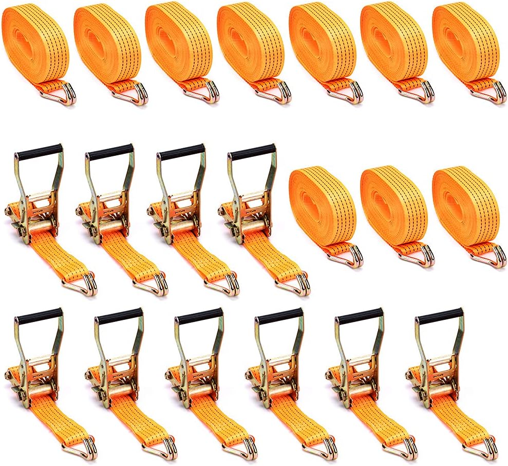 Thumbnail 6 de maXpeedingrods Cinghie di ancoraggio 5 m x 50 mm EN 12195-2, set da 10 pezzi — capacità 2 t nel LC, 4 t di carico nastro