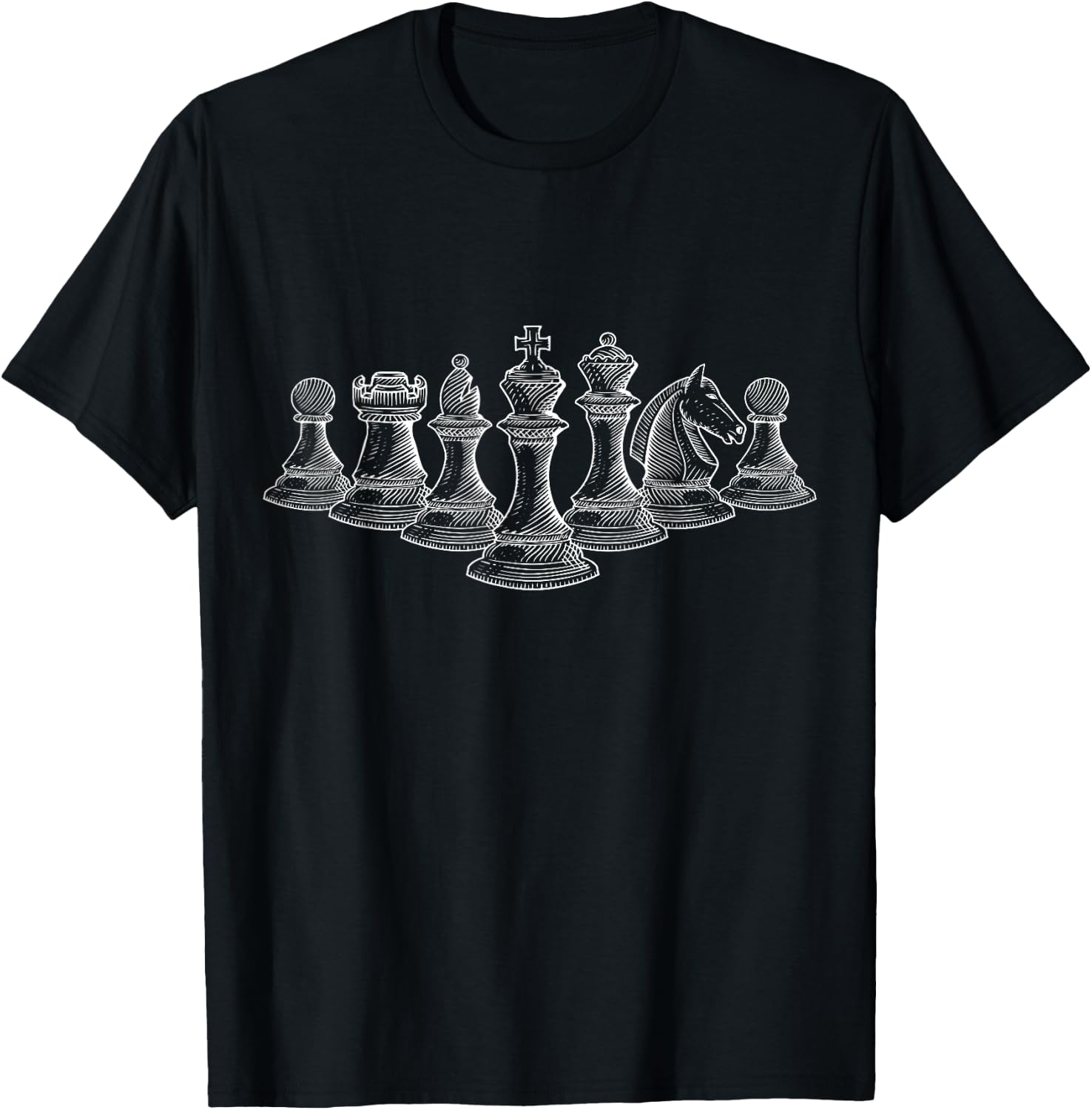 Detalle de T-Shirt échecs vintage rétro pour joueurs