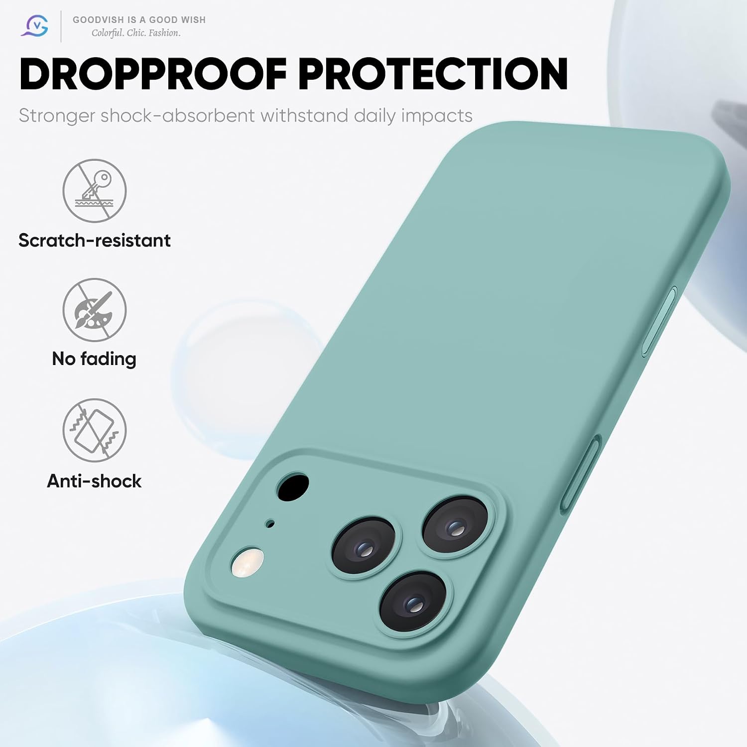Thumbnail 5 de GOODVISH 3 en 1 Funda iPhone 17 Pro 6,3" verde claro