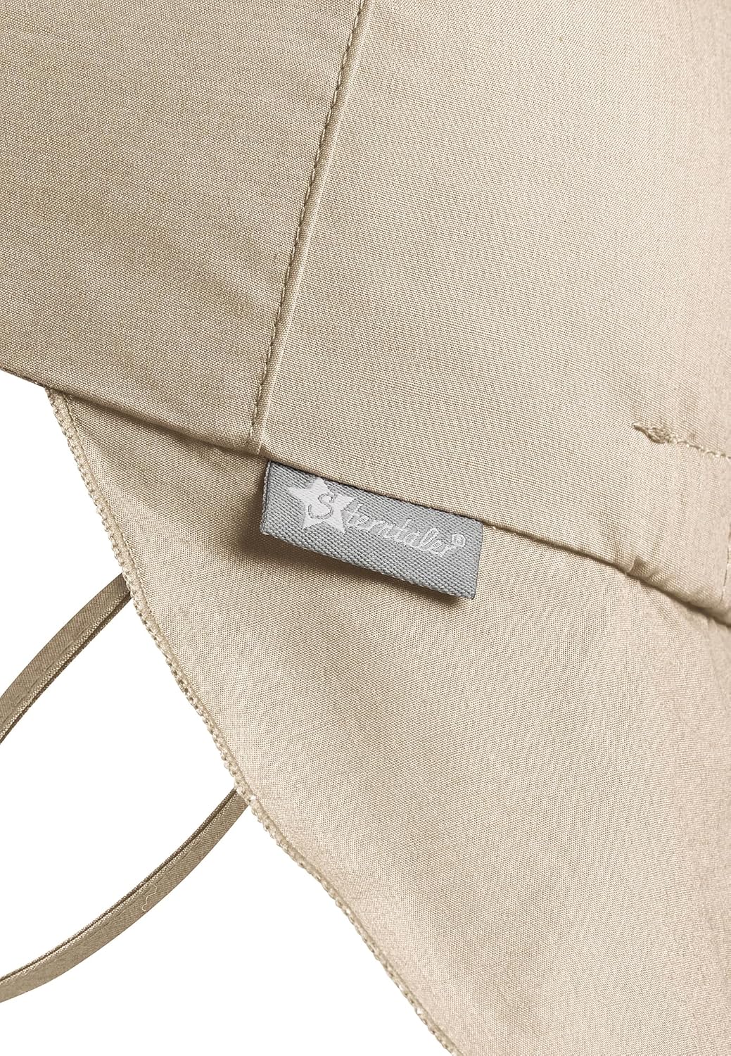 Detalle de Sterntaler Schirmmütze Nacken Basic – Unisex Baby/Kinderhut mit Nackenschutz, Ohrenklappen und UV-Schutz 50+, eisgrün