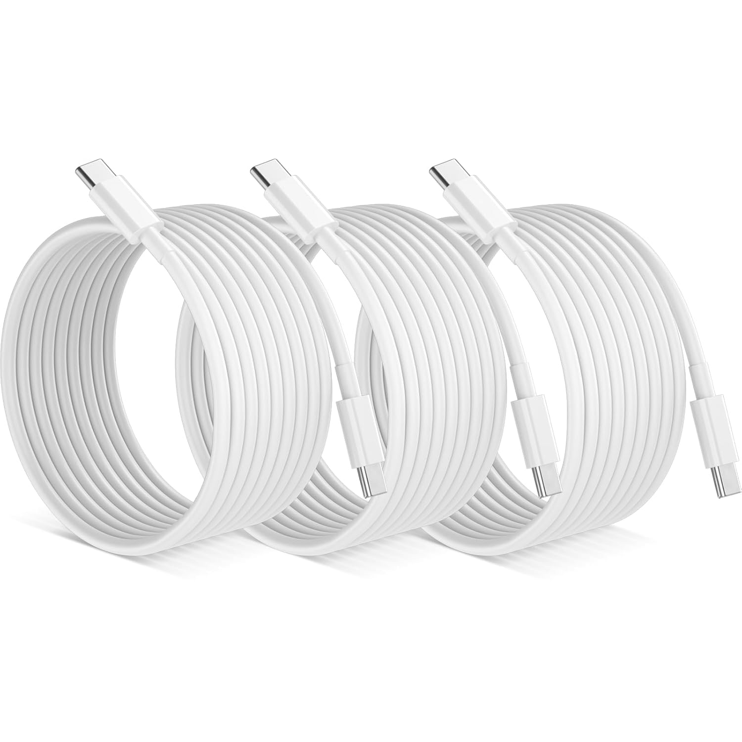 Detalle de QZIIW 240W USB-C to USB-C Cable 3-Pack (10/10/10FT) for Fast Charging & Data