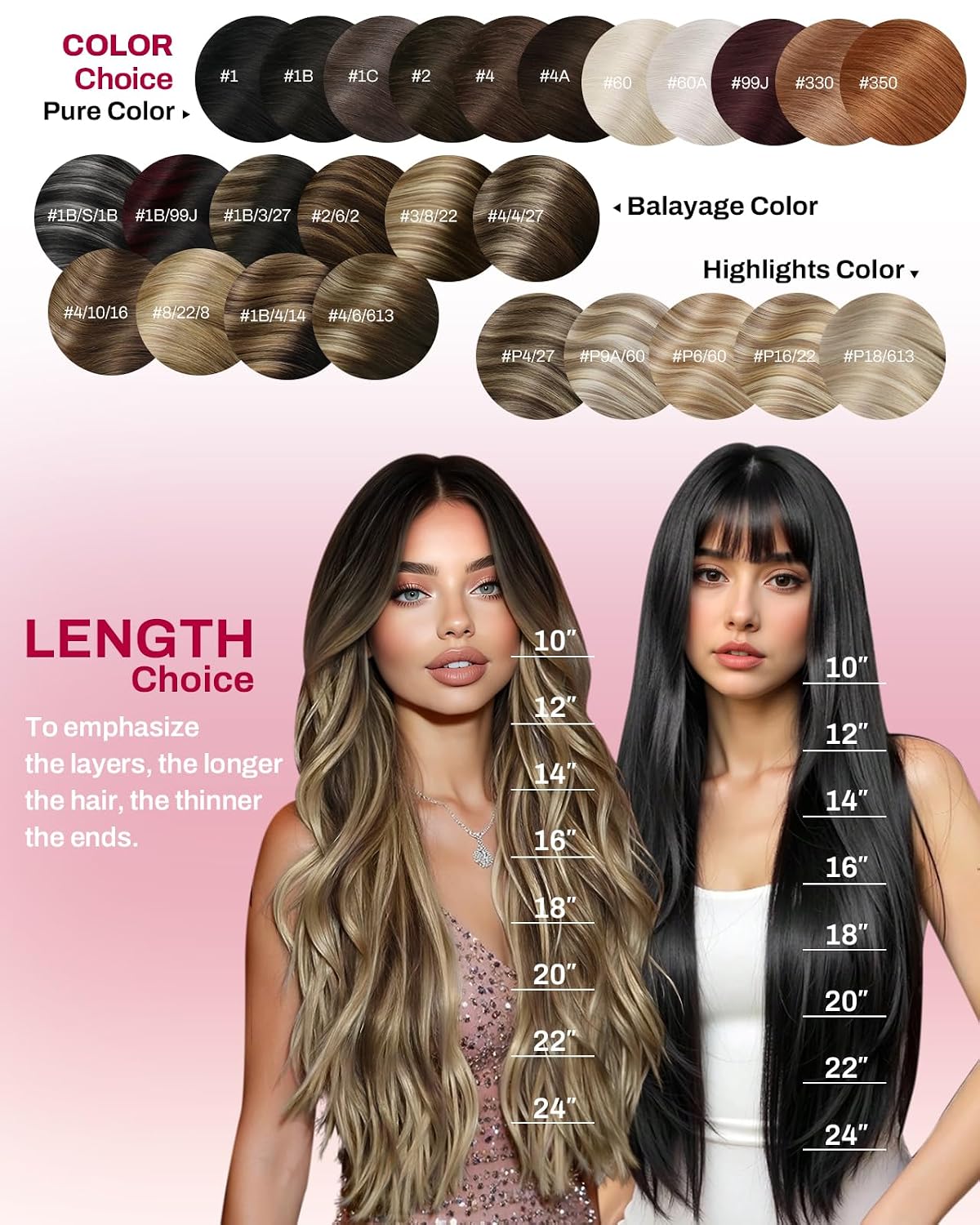 Thumbnail 5 de Moresoo 18in 120g Clip‑In Hair Extensions