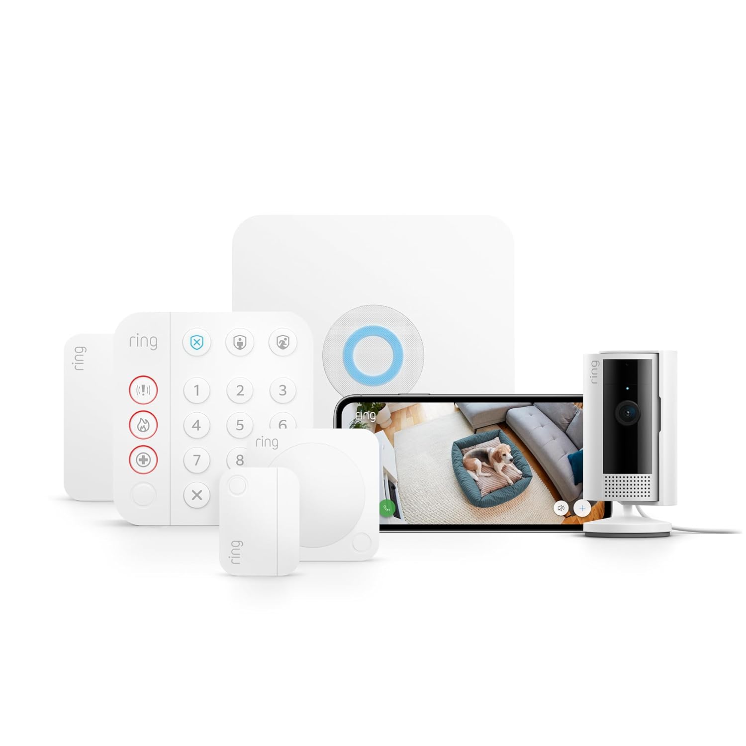Kit Ring Alarm S con videocamera interna 2ª gen. (Indoor Camera) + abbonamento Ring Home richiesto