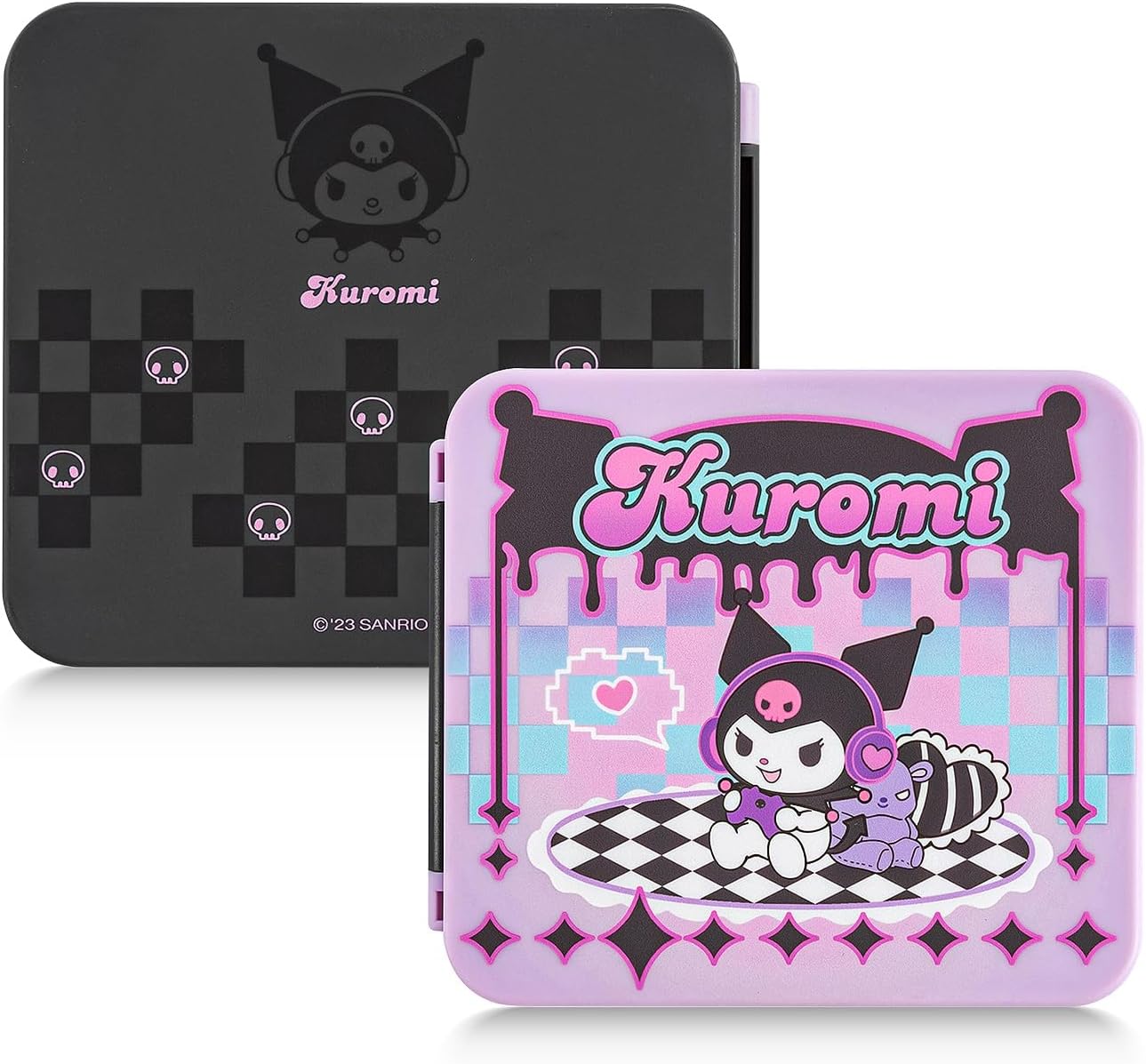 Detalle de Kuitmor Switch Game Card Case (12 Slots) – Purple, compatible with Switch 2 (2025)
