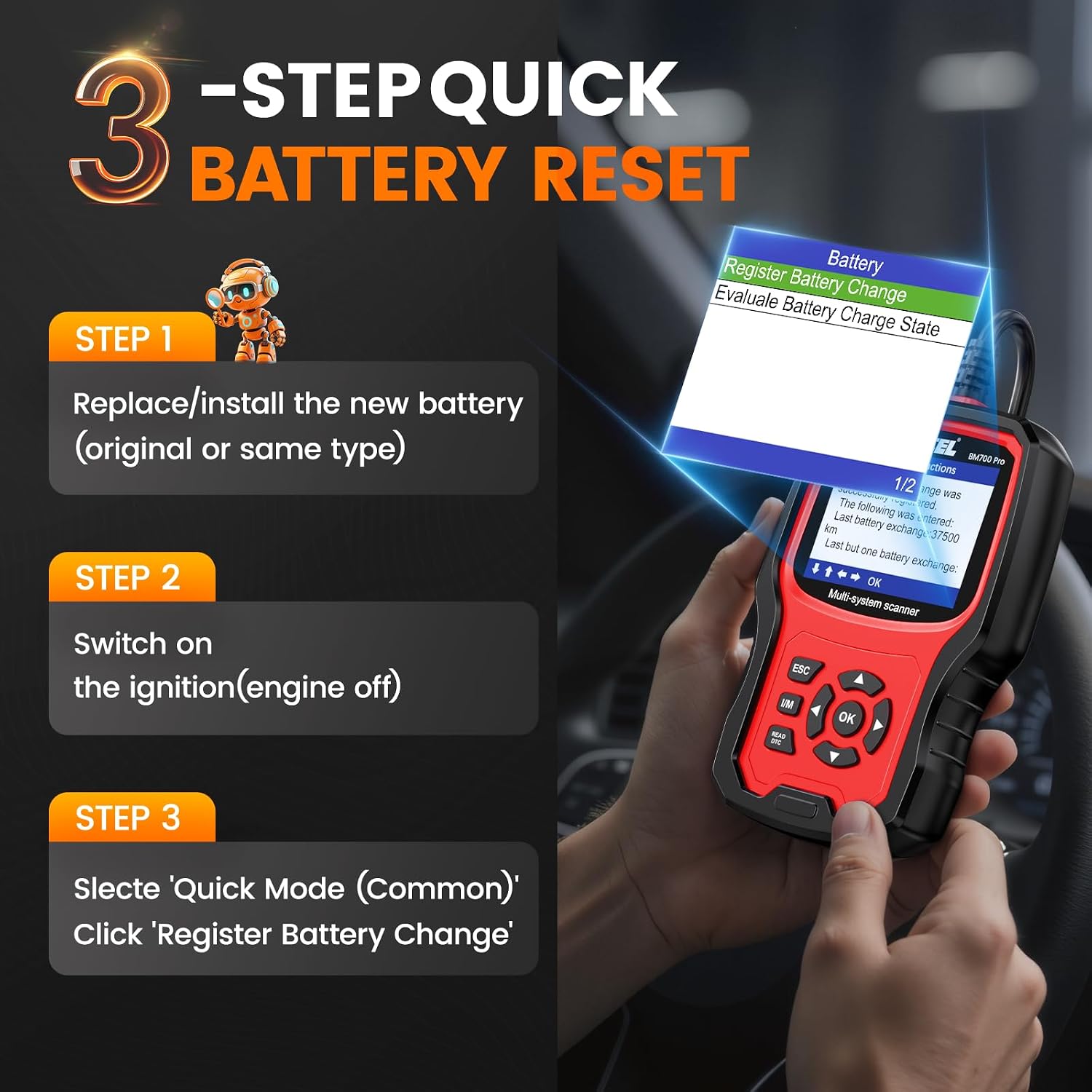 Thumbnail 4 de ANCEL BM700 PRO: Full BMW Diagnostic Scanner with Battery Registration
