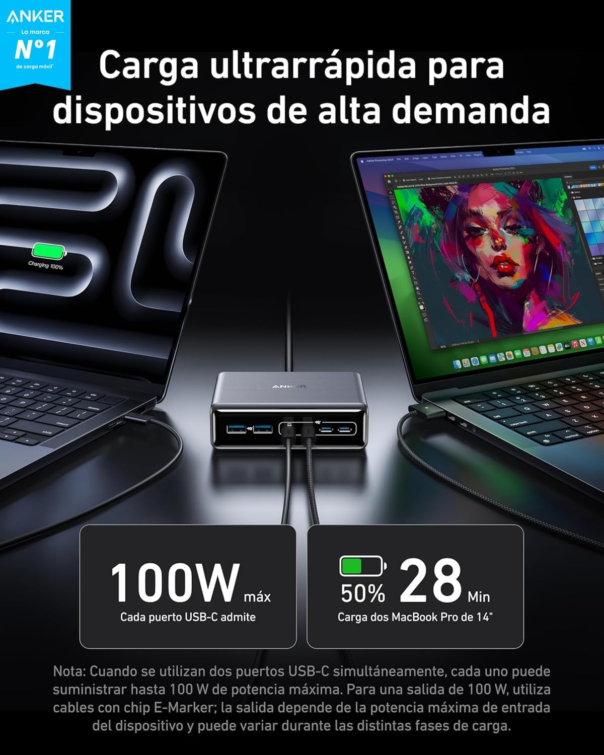 Thumbnail 1 de Anker Prime GAN Cargador USB C 200W