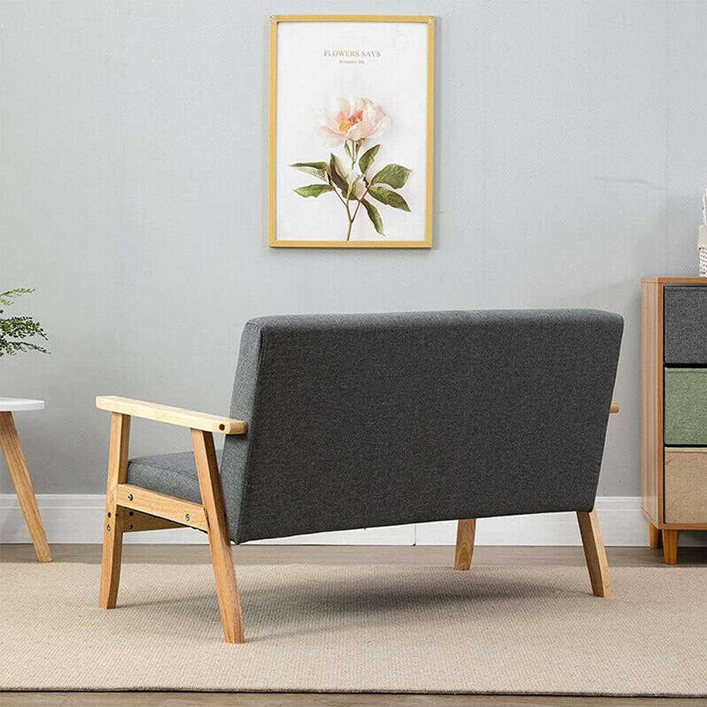 Thumbnail 3 de Dripex Divano 2 posti in tessuto grigio scuro – design scandinavo salvaspazio