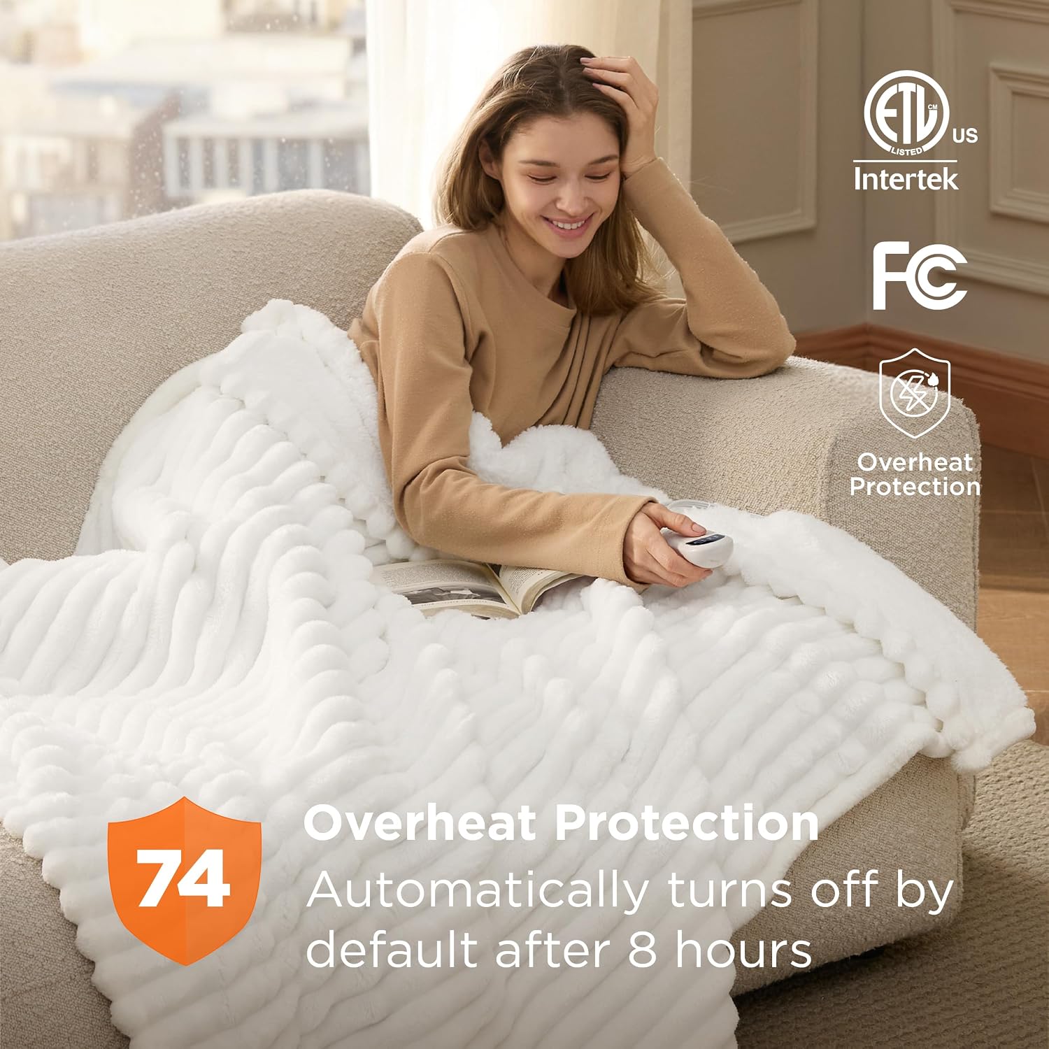 Detalle 2 de Bedsure Electric Blanket Twin