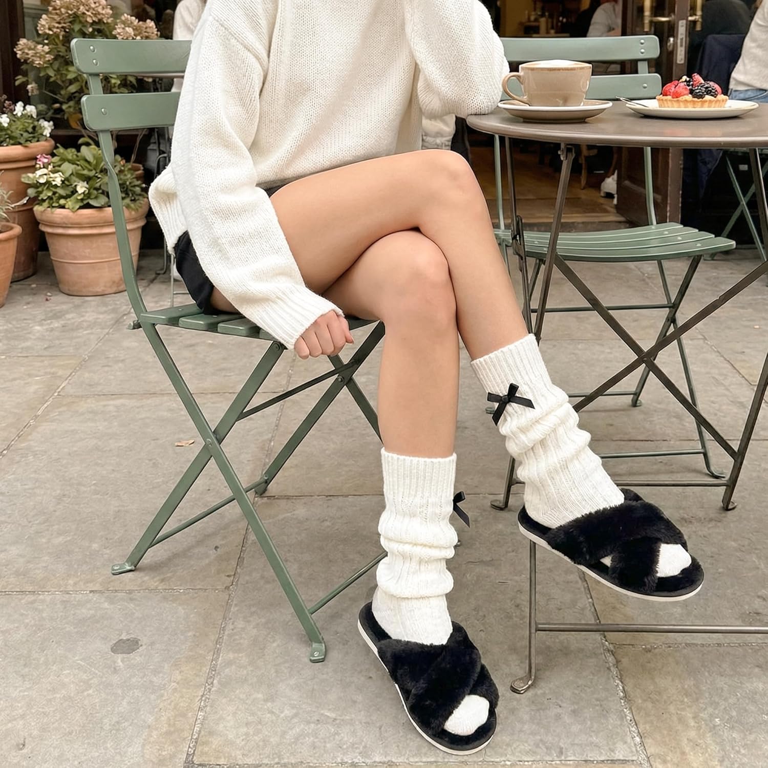 Thumbnail 1 de Ankis Women Camel Fluffy Slippers Memory Foam