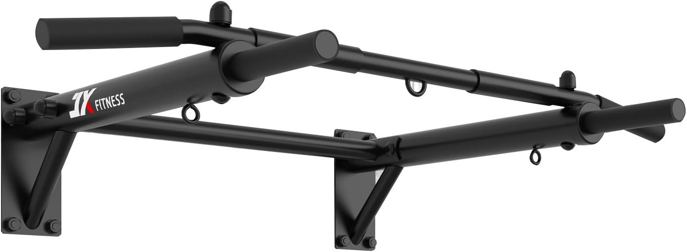 Detalle de JX FITNESS Pull Up Bar wall-mounted 1‑piece for home gym 💪