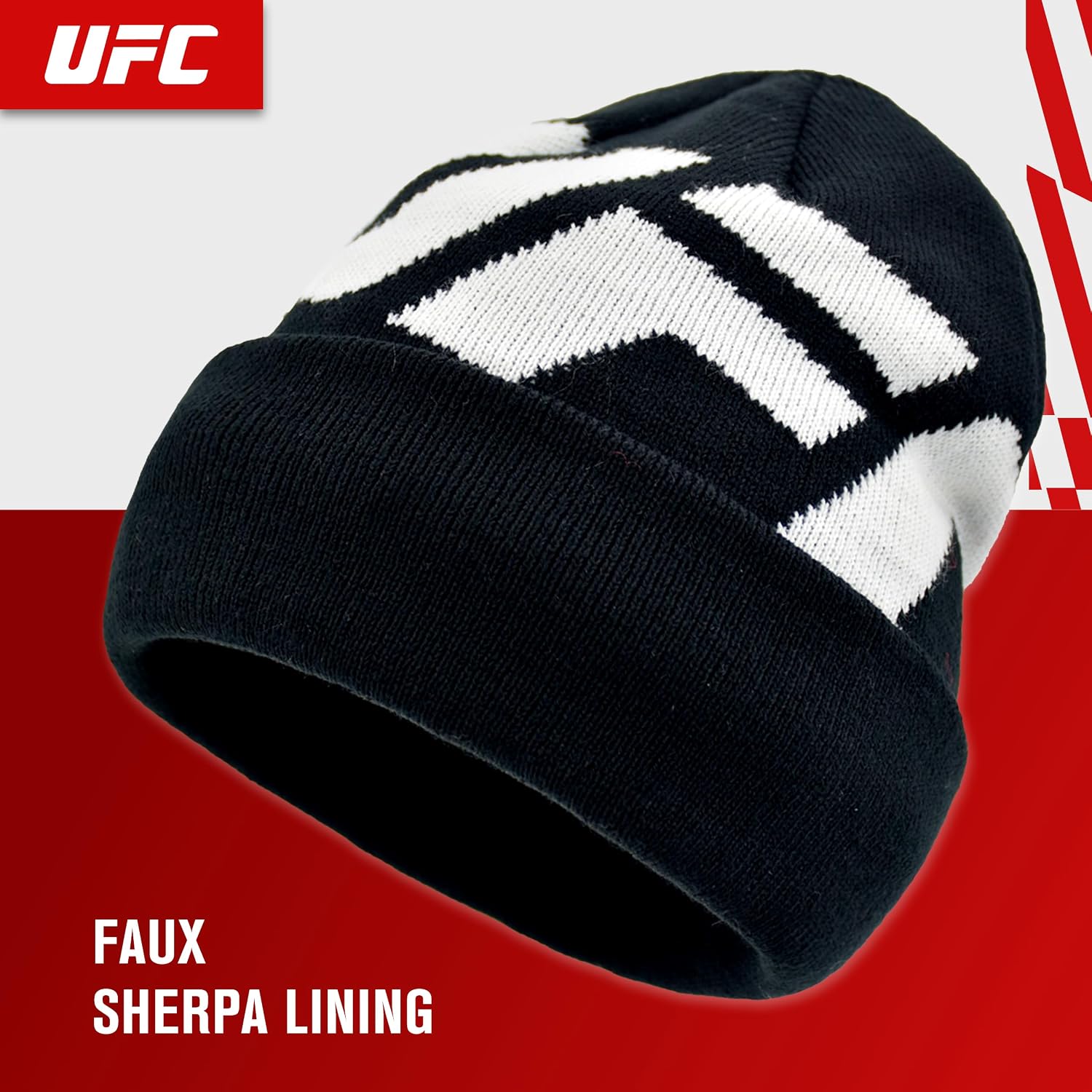 Detalle de Concept One UFC Beanie with Faux Sherpa Lining