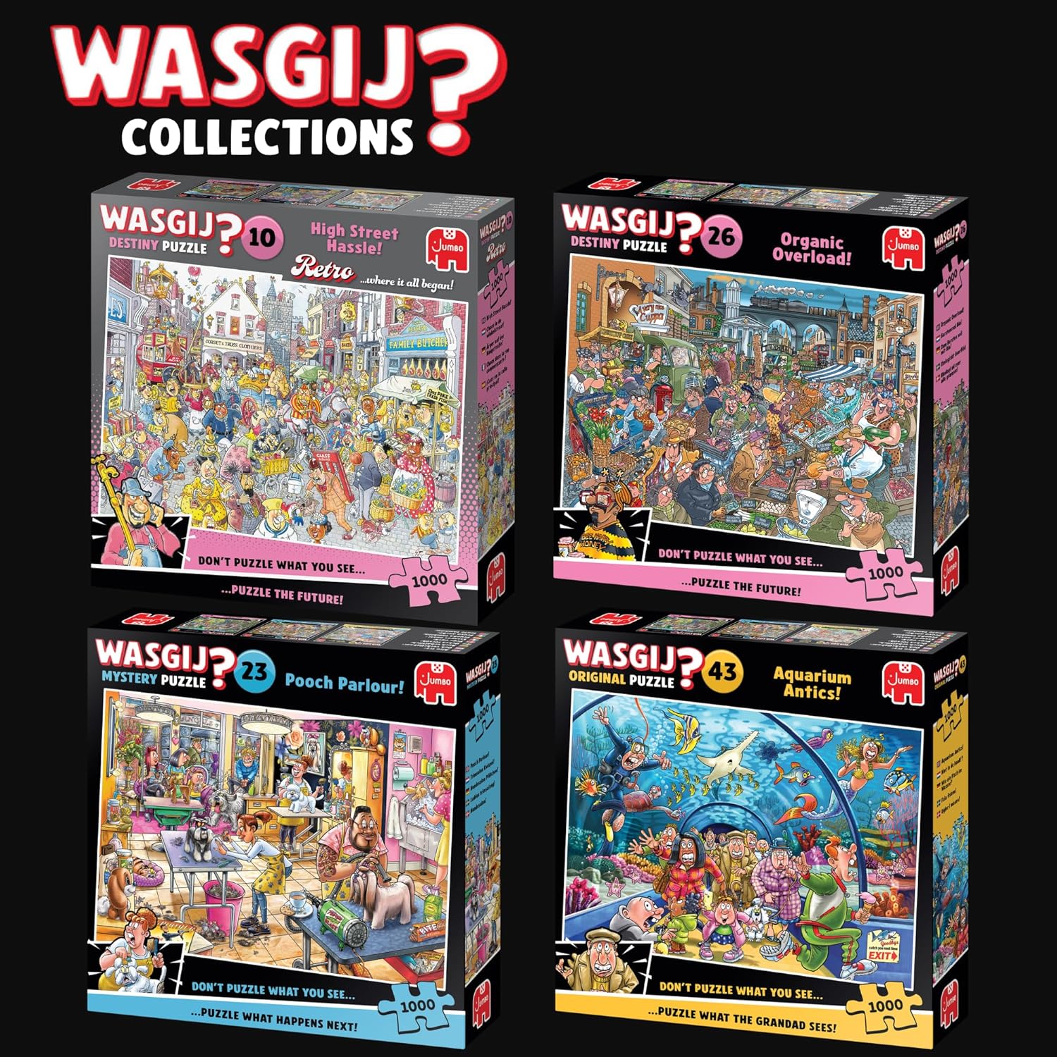 Thumbnail 6 de Wasgij Retro Destiny 10: High Street Hassle! 1000-Piece Jigsaw Puzzle