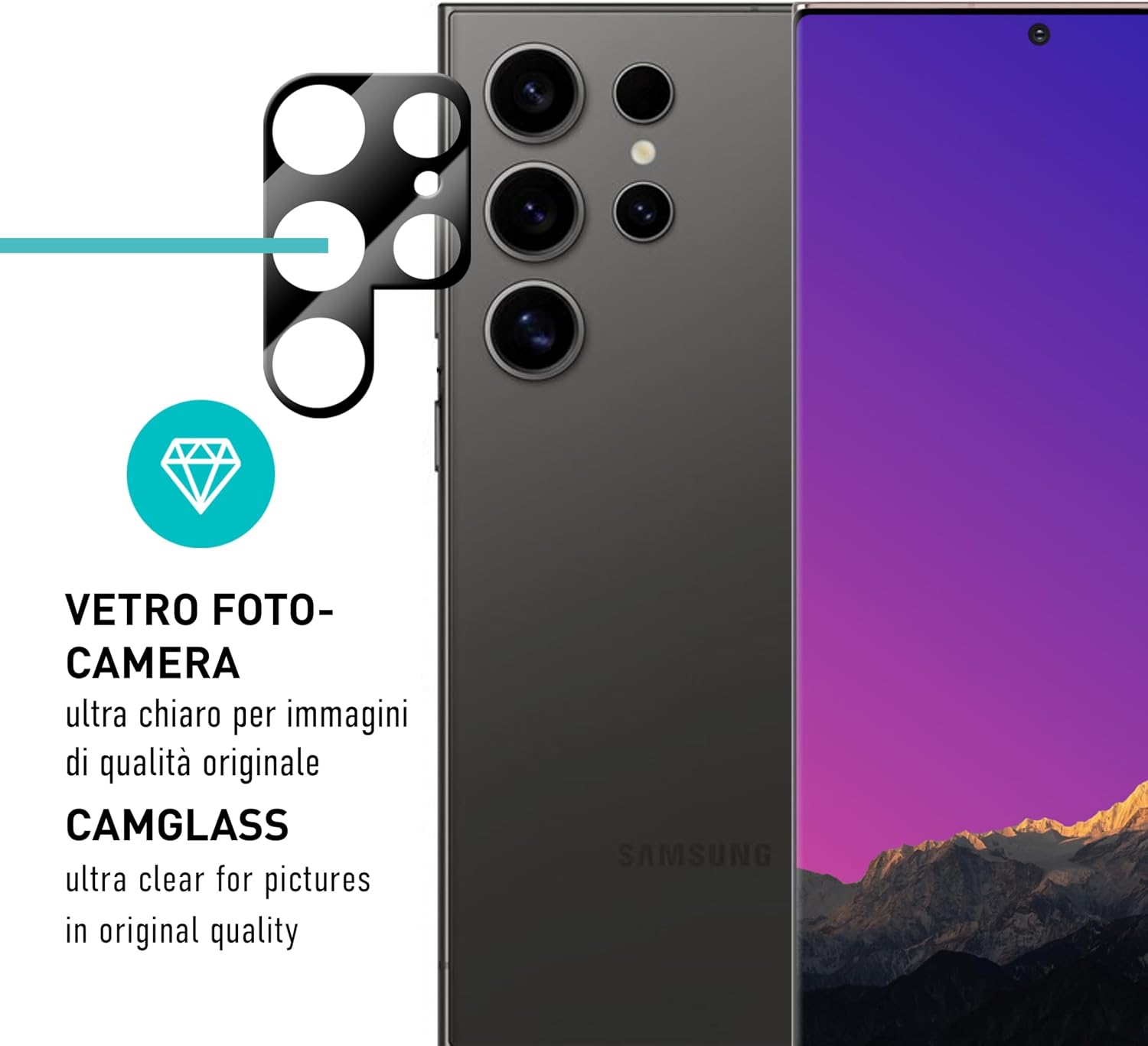 Thumbnail 6 de smartect TPU Pellicola Protettiva per Samsung Galaxy S24 Ultra (2+2 pezzi) con copertura display e protezione fotocamera