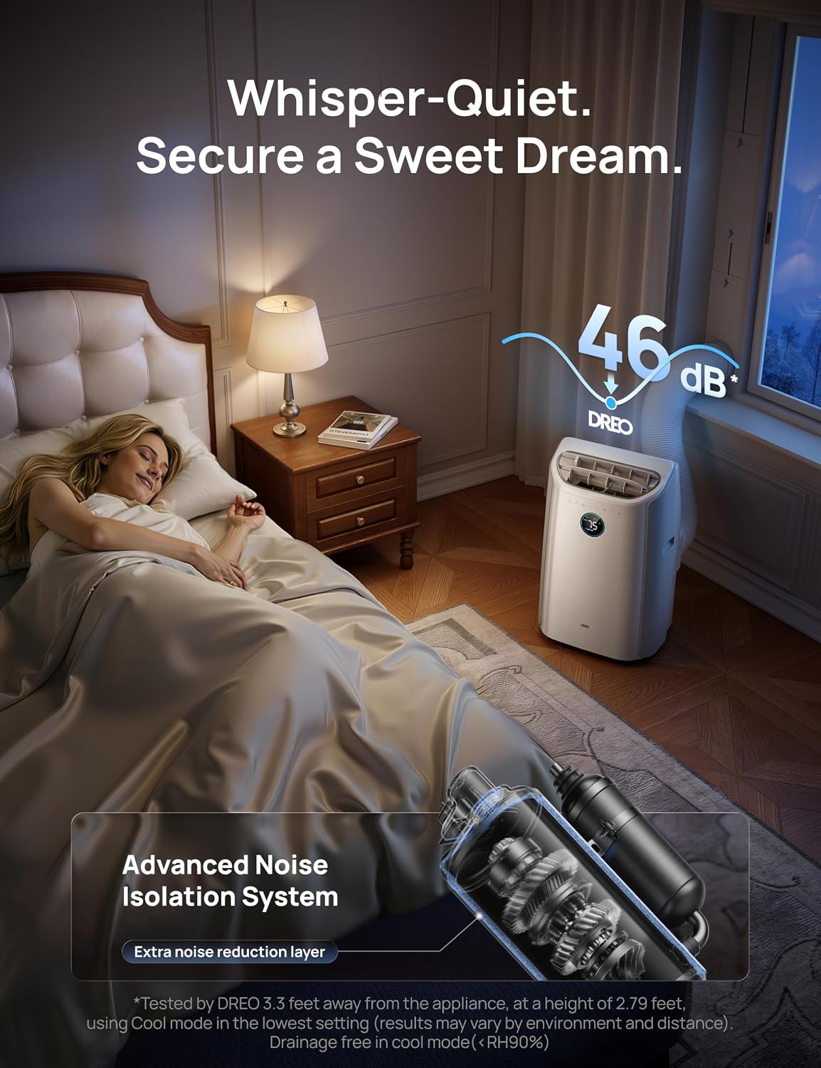 Detalle 2 de DREO 515S Portable Air Conditioner, 12,000 BTU, 3-in-1 Smart Cooling
