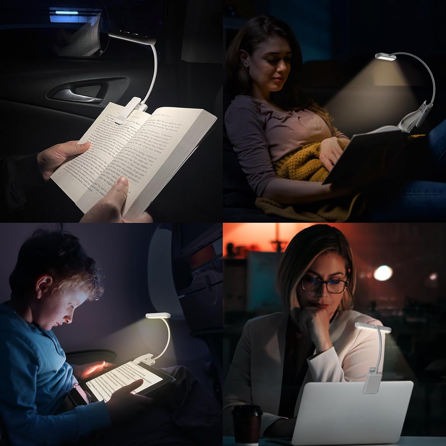 Thumbnail 5 de iFalarila TBL141-WH-EU oplaadbare leeslamp met klem, 3 lichtkleuren