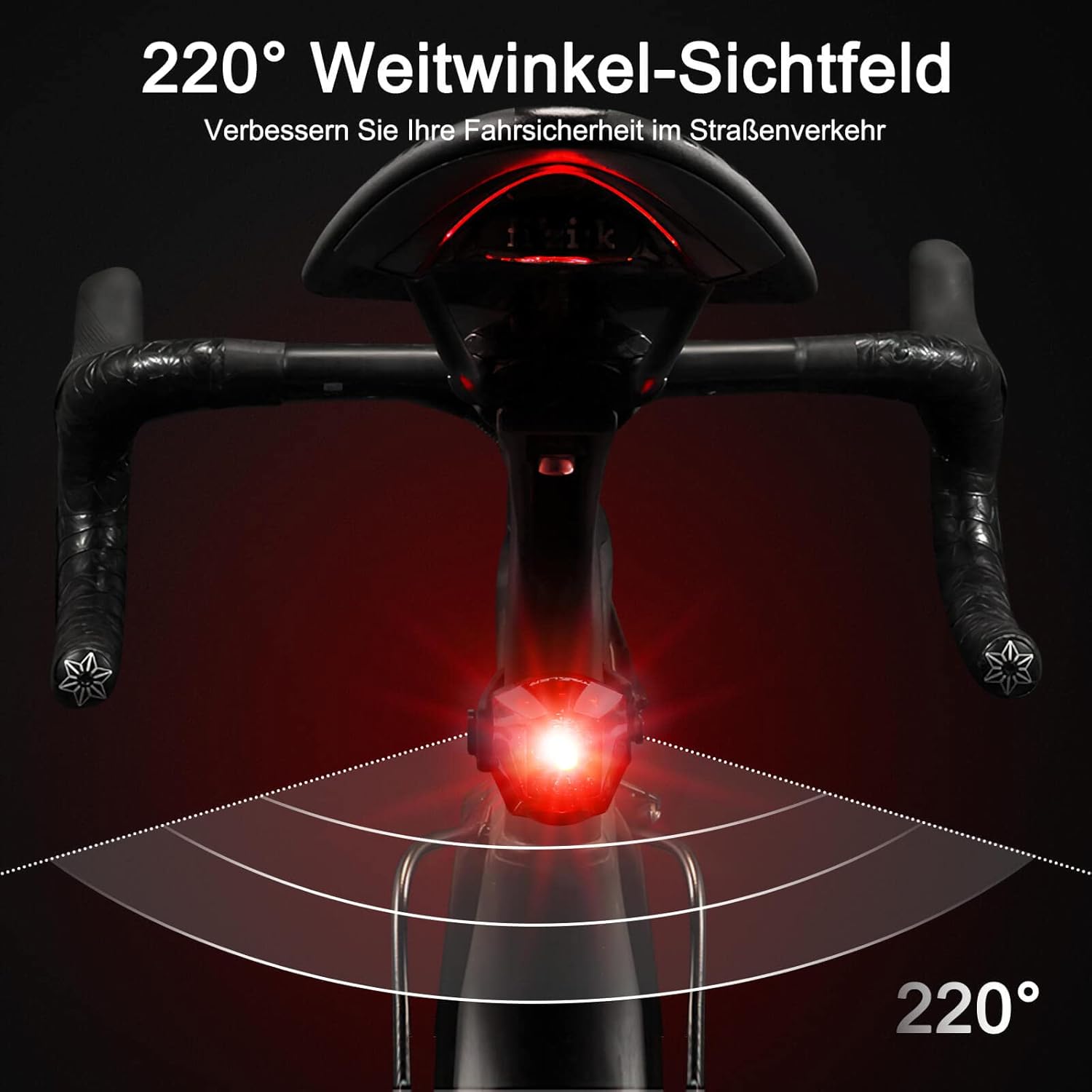 Detalle 2 de Tavaler Fahrrad-Rücklicht mit USB-C Akku, StVZO-zugelassen (K1496) und IPX4