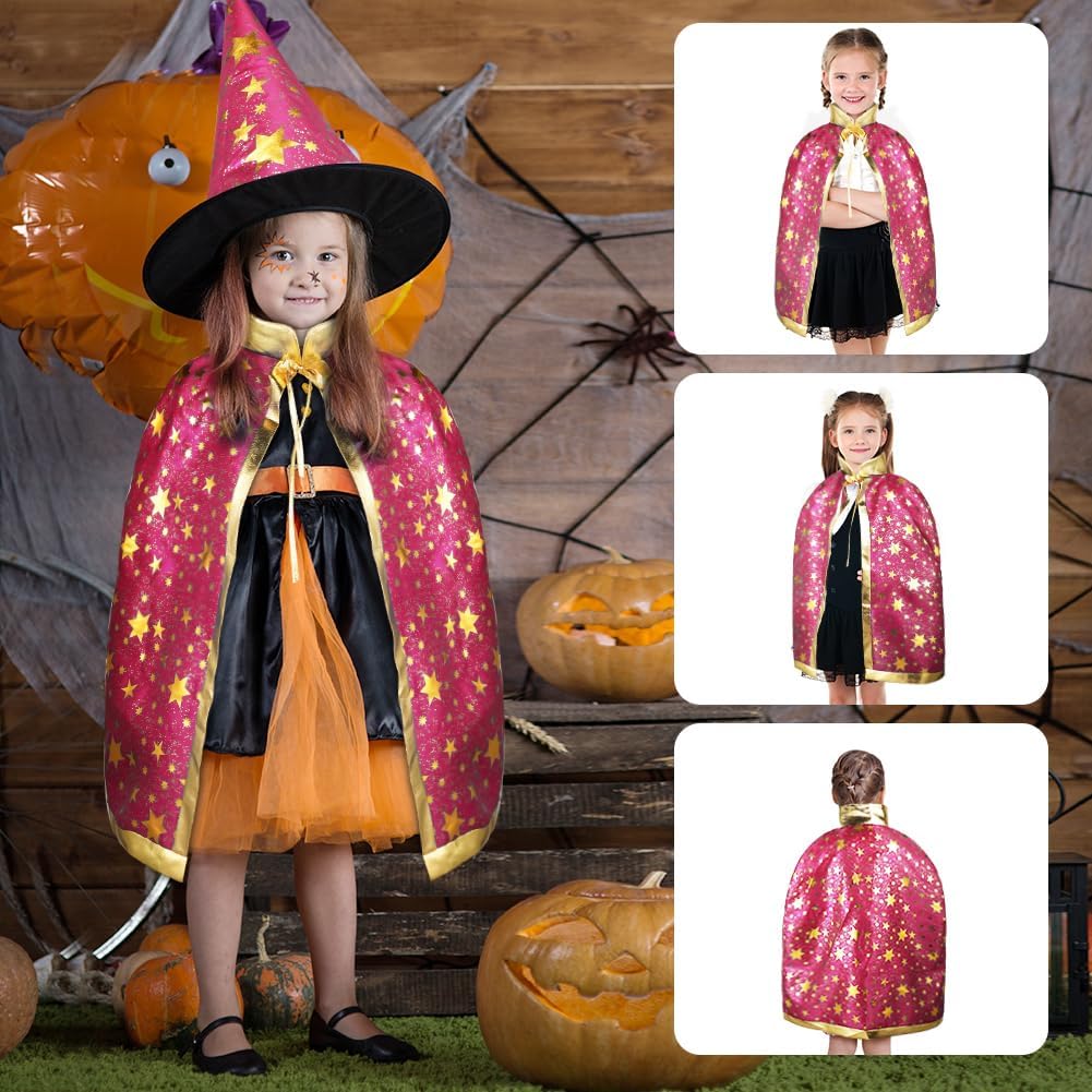 Thumbnail 4 de AYBUY Mantello da Strega con Cappello per Bambini – Set Halloween con Stelle