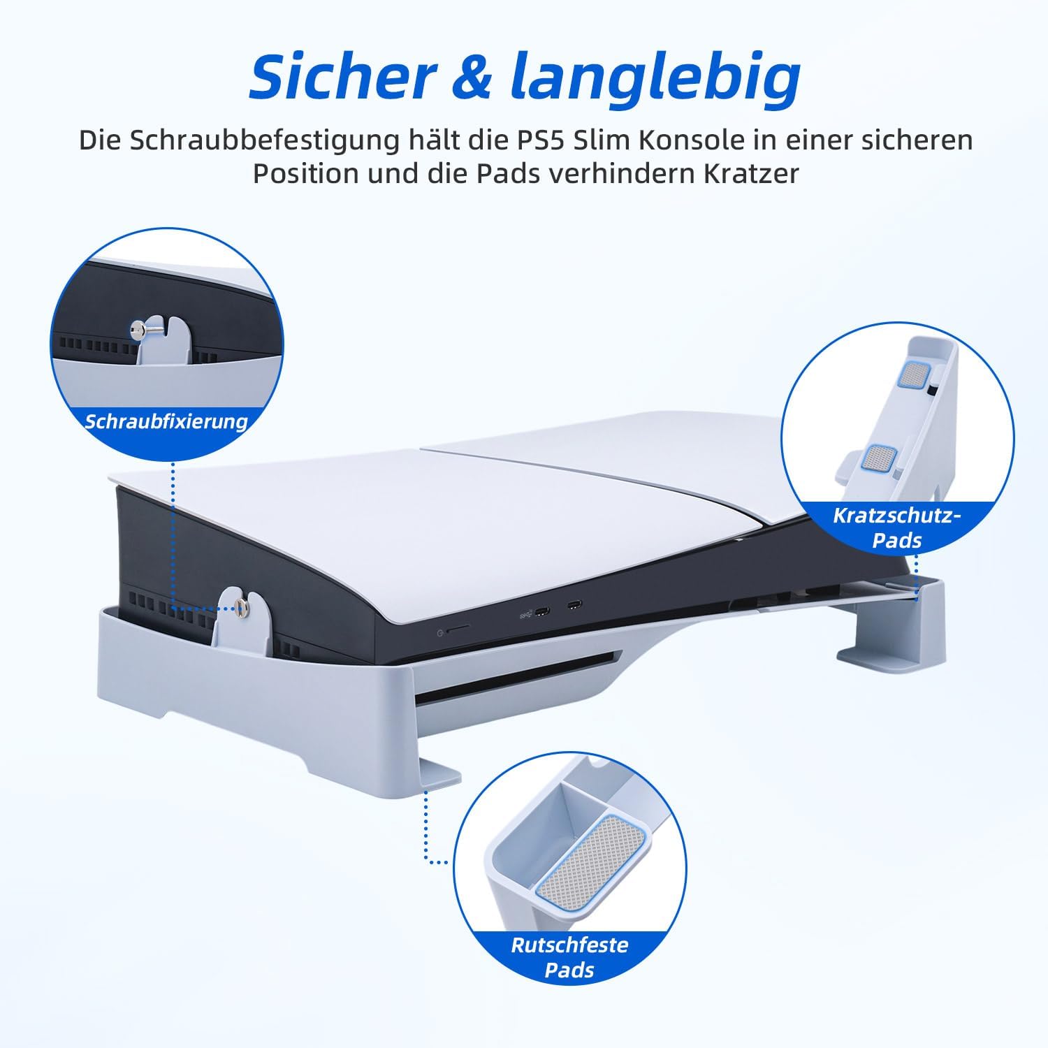 Detalle de Wigearss PS5 Slim Pro Ständer horizontal