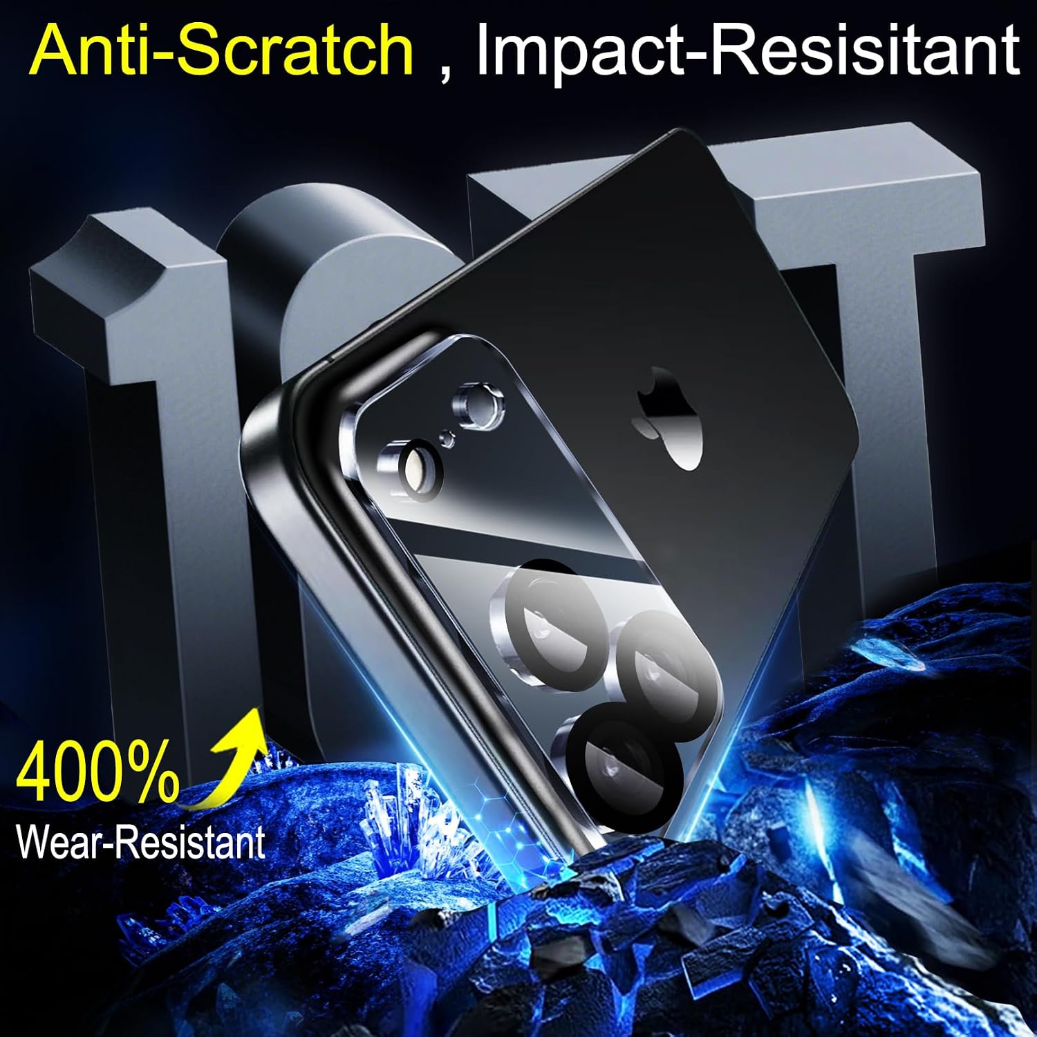 Detalle 2 de Ferilinso Camera Lens Protector for iPhone 18 Pro Max, 4-Pack 9H Tempered Glass