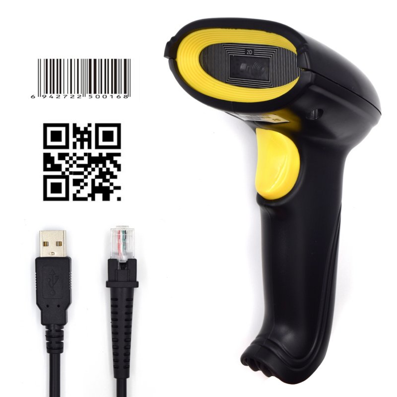 Detalle de EWENT EW3410 Lector de Códigos de Barras 2D USB – lectura rápida y resistente para negocio