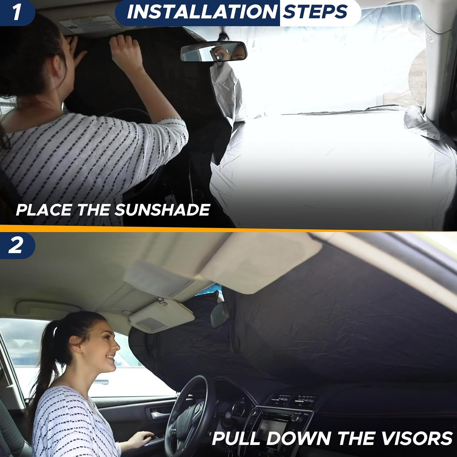 Thumbnail 6 de EcoNour RV windshield sunshade 240T nylon
