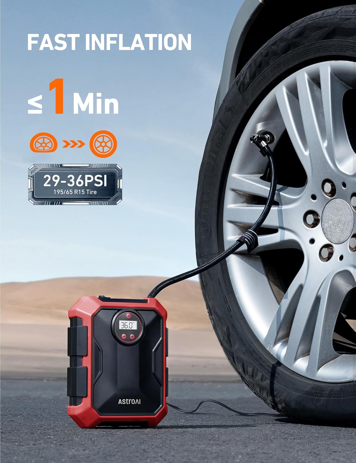 Thumbnail 1 de AstroAI Portable Air Compressor 100PSI