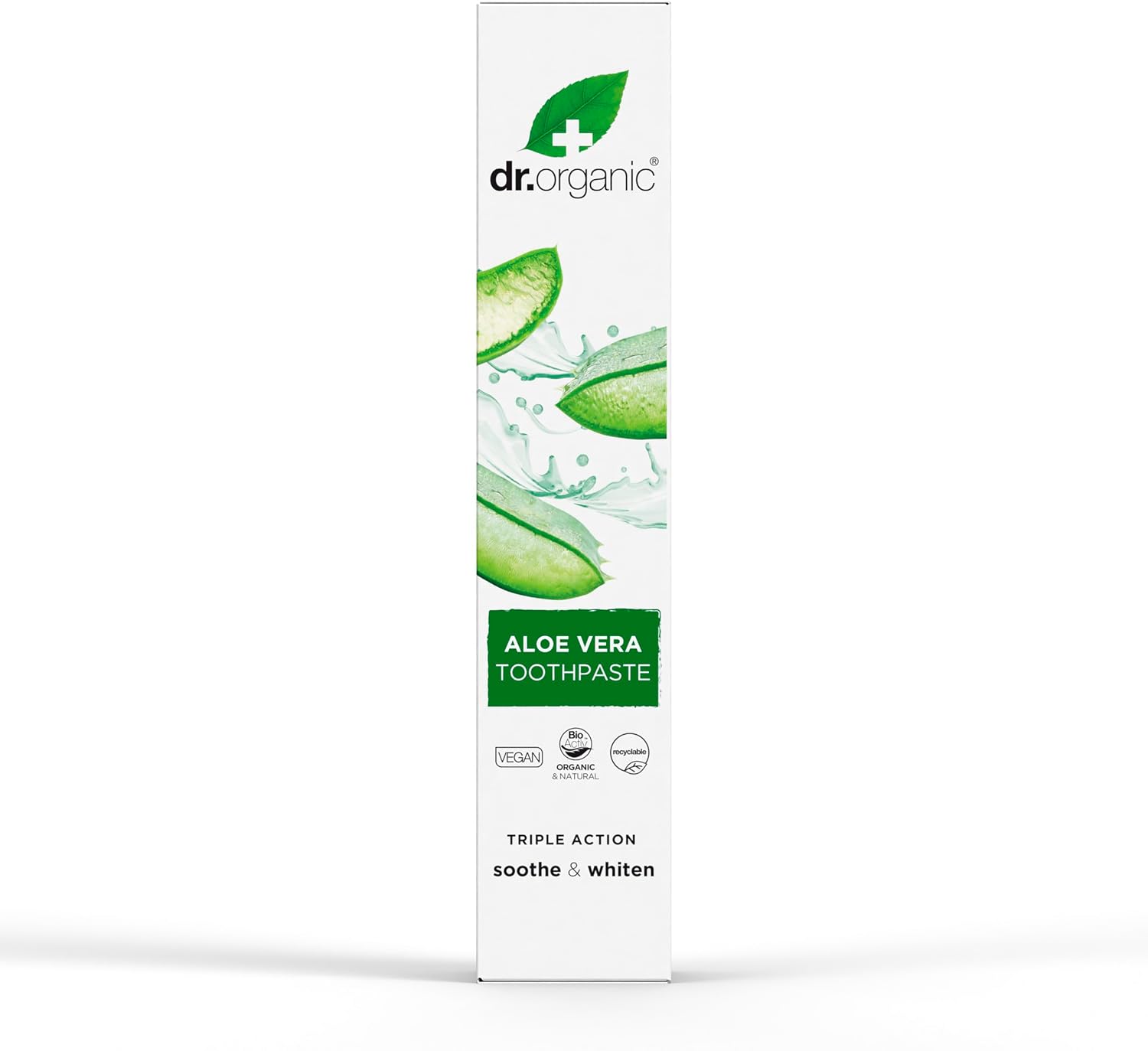 Thumbnail 6 de DR. ORGANIC Aloë Vera-tandpasta met munt, fluoride en biologische ingrediënten, 100 ml