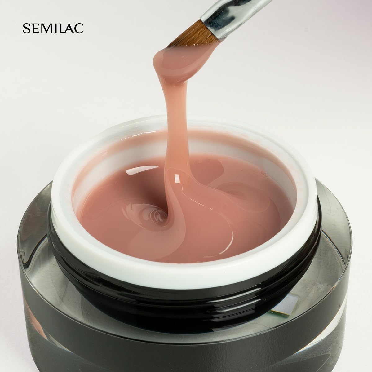 Detalle de Semilac Builder Gel Cover Warm Beige (Aufbaugel) – 15 g für natürliche Cover-Effekte