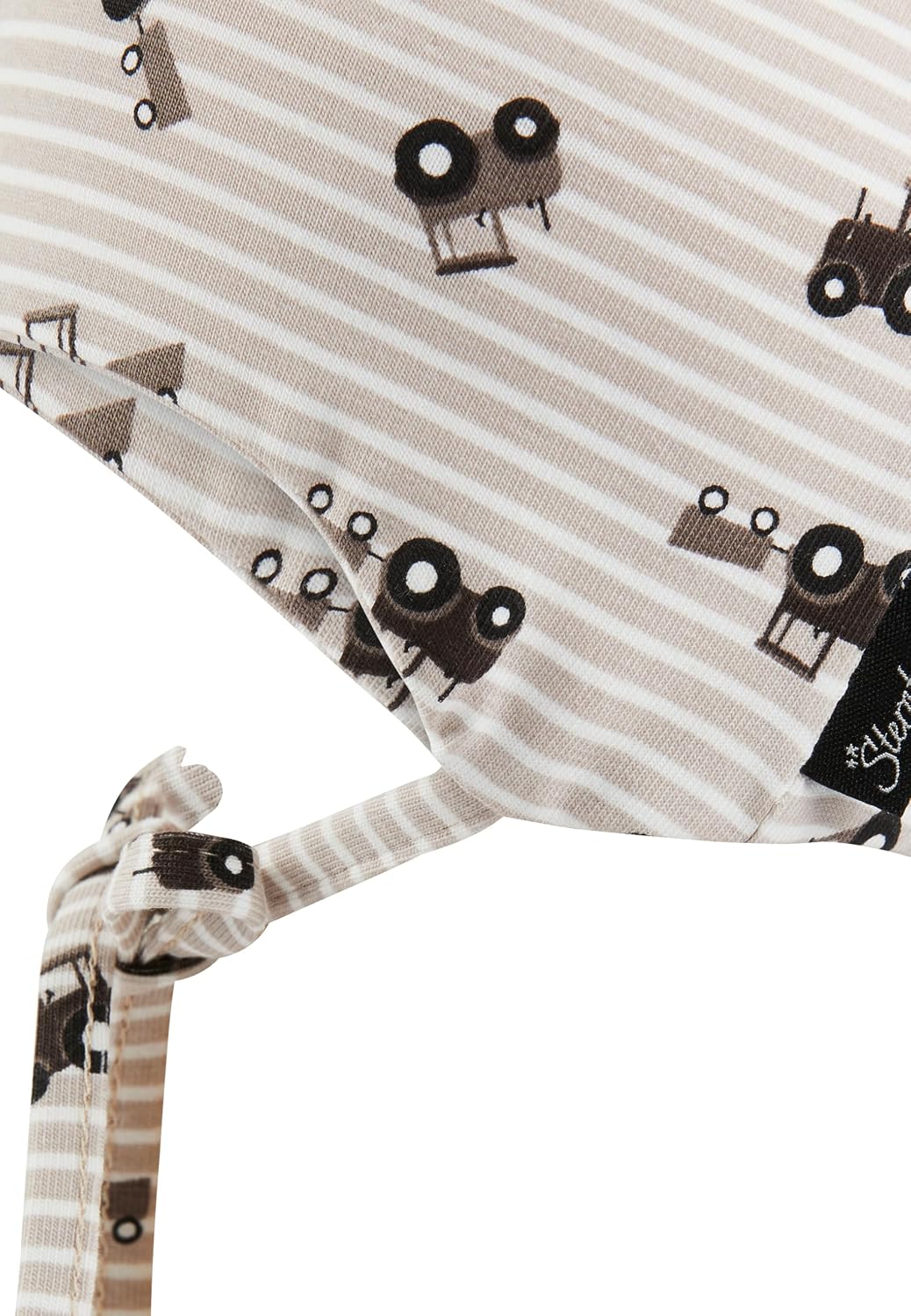 Detalle 2 de Sterntaler Jungen Beanie Traktoren Sonnenhut – Beanie mit Druck, Ohrenklappen und Bindebändern