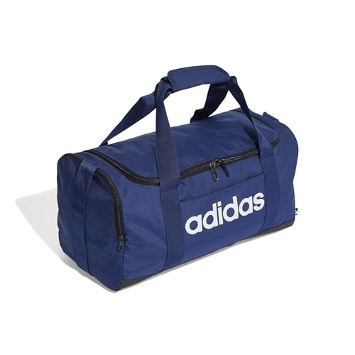 Detalle de adidas Mixte Essentials Linear Duffel Bag, Dark Blue/White – S
