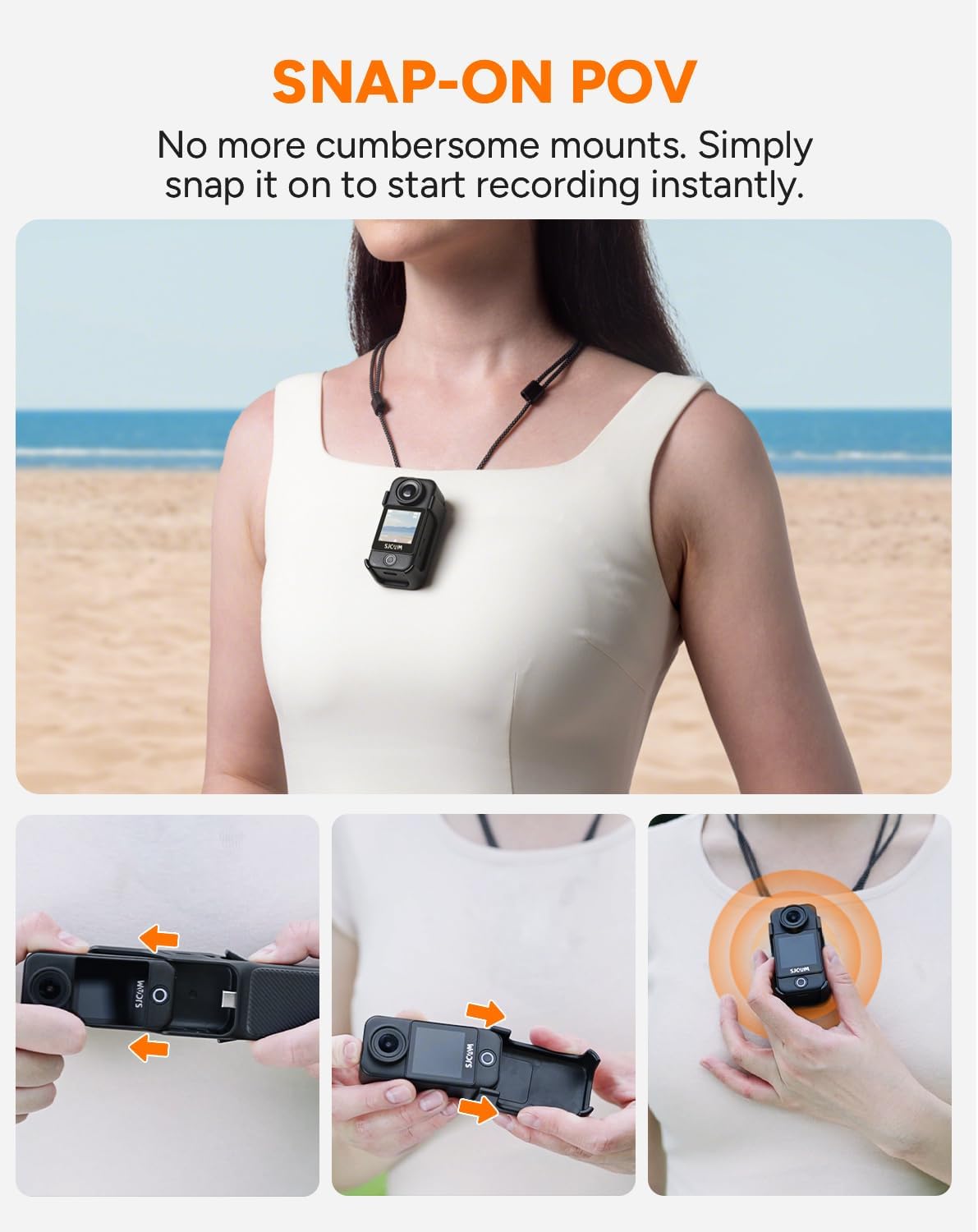 Thumbnail 3 de SJCAM C400 4K Pocket Vlogging Camera