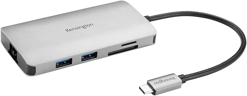 Detalle 2 de Kensington UH1400P: Dock universale USB-C 8‑in‑1 driverless, 85 W, 4K60, SD/SDXC 3.0, USB‑A e USB‑C