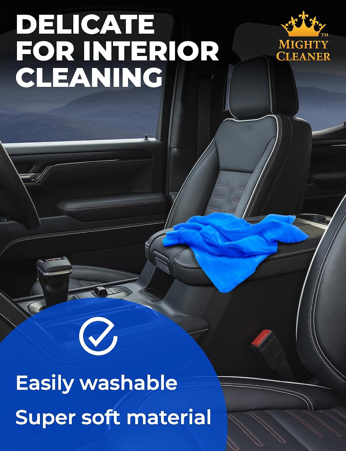 Detalle de Mighty Cleaner XL Shammy Towel for Car, 34 x 25-Inch PVA Chamois