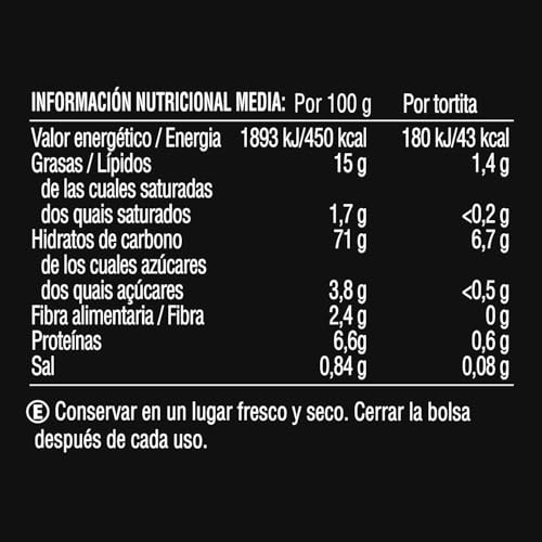 Detalle 2 de Bicentury Tortitas de maíz sabor barbacoa 8 unidades 🍽