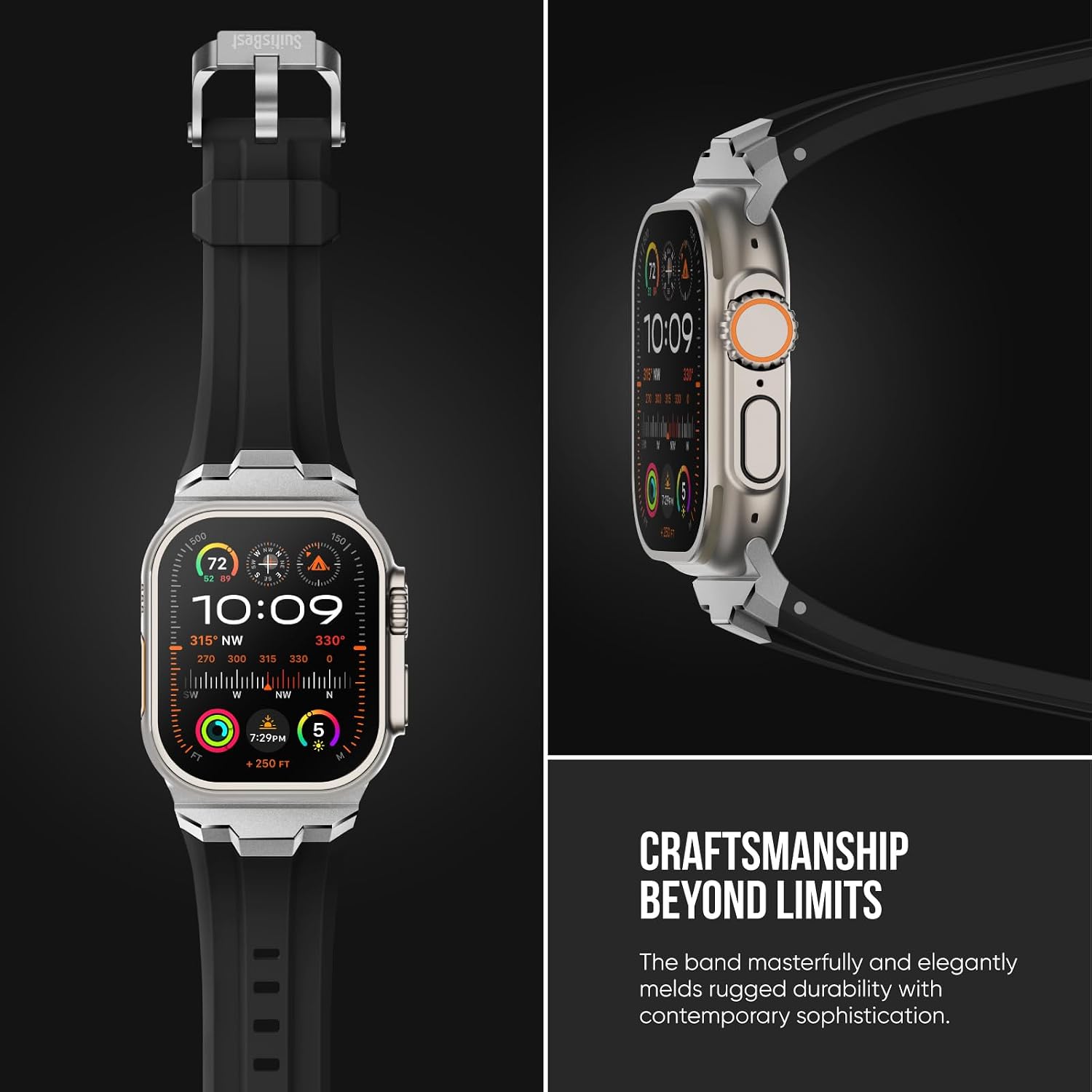 Detalle de Suitisbest Rugged Sport Strap 49mm Apple Watch