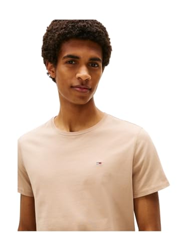 Thumbnail 2 de Tommy Jeans Camiseta de Manga Corta para Hombre Original Slim Fit en Beige Coastal Taupe (XS)