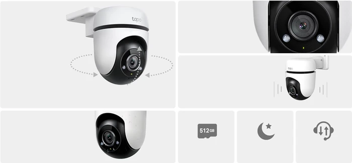 Thumbnail 3 de TP-Link Tapo C500 Doppelpack: 360°-Überwachungskameras mit App-Zugriff und Nachtsicht