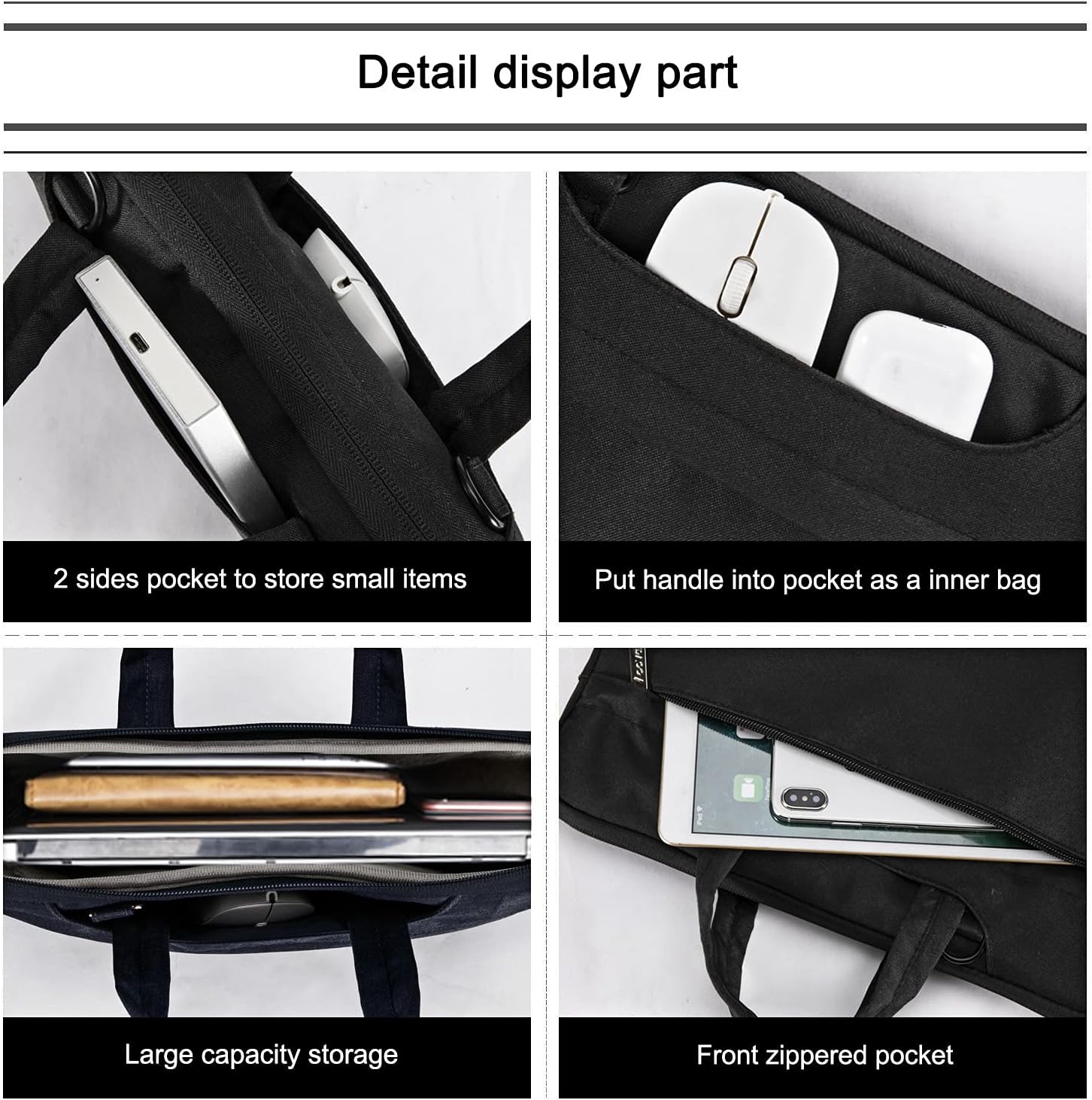 Thumbnail 6 de Voova Laptop Bag Case 13-14 Inch: Slim, Waterproof Sleeve with Shoulder Straps