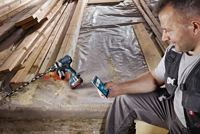 Detalle de Bosch Professional GSR 18V-110 C (ohne Akku) – Akku-Bohrschrauber im 18V-System