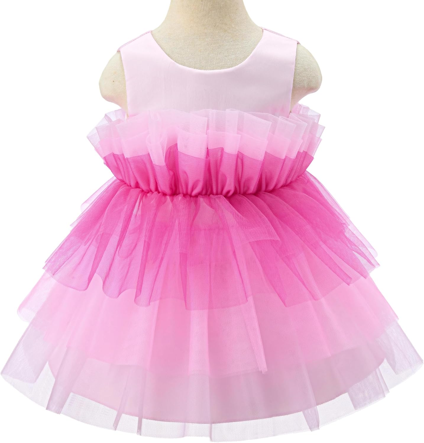 Detalle 2 de Bow Dream Flower Girl Dress Tulle