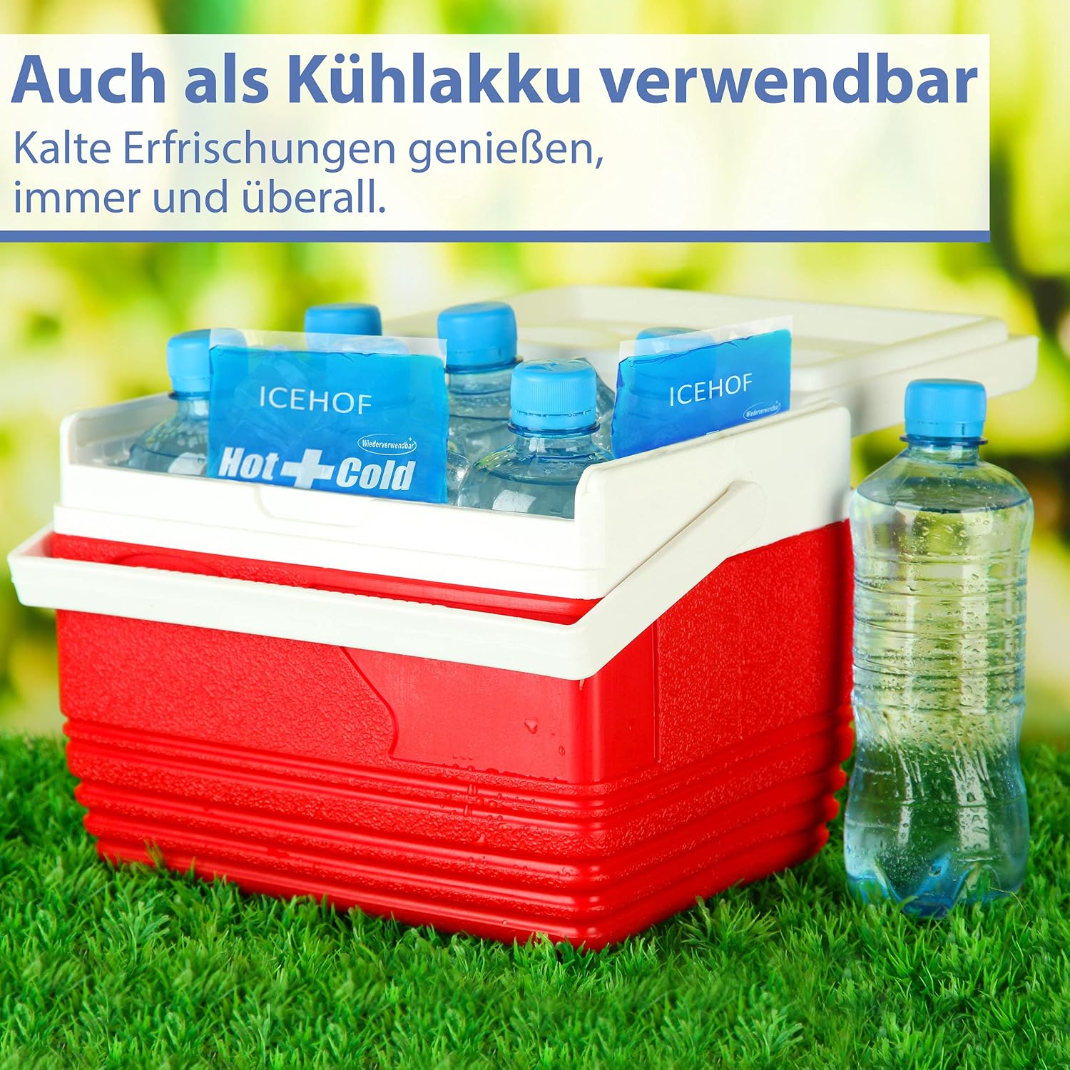 Thumbnail 5 de ICEHOF Kühlpads (3er-Set) mit Vlies-Hülle – vielseitige Kühl- und Wärmekompresse inklusive Klettband
